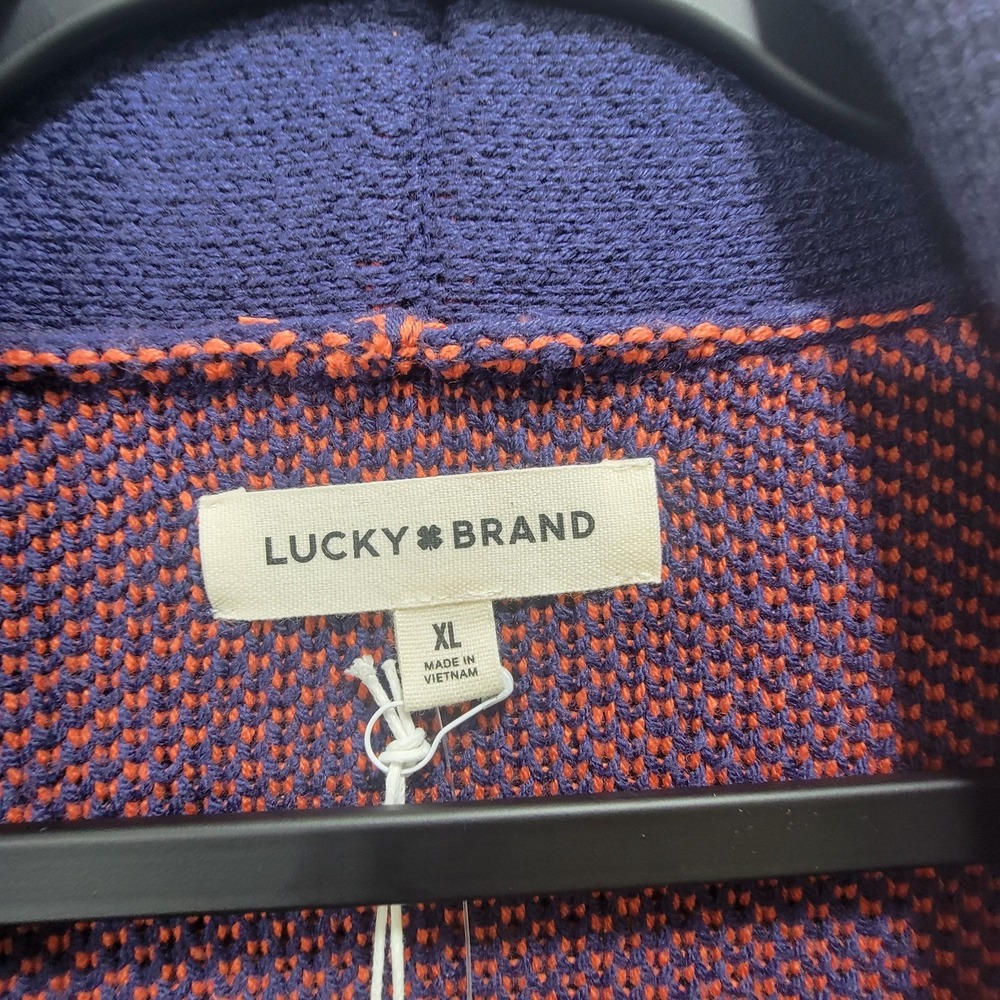 Lucky Brand NWT $149 Open Draped Long Cardigan XL Aztec Western Rodeo Horseshoe - Picture 4 of 14